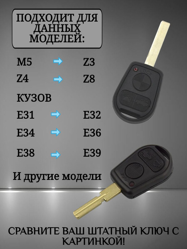 Чехол для ключа BMW (пастельно-красный)